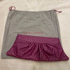 Lauren Merkin Louise ostrich orchid clutch